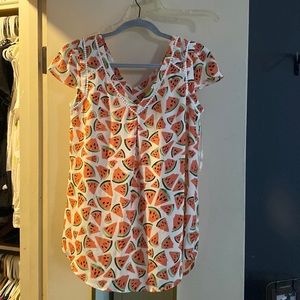 Anthropologie MAEVE Watermelon Top!